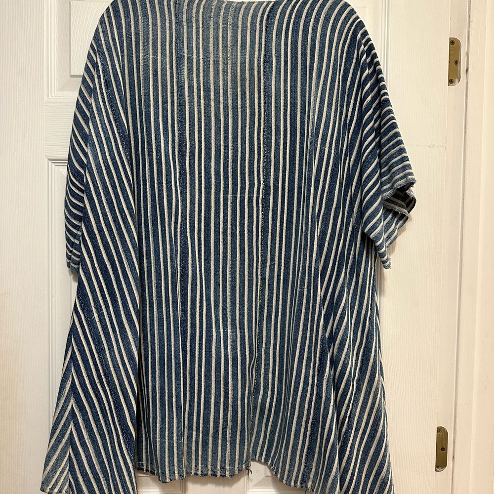 Artfully Created Denim Shirt! View 3